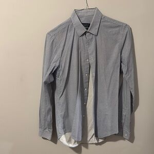 Zara Blue Casual Button Down Shirt